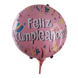 Globo Feliz Cumpleaños Rosa