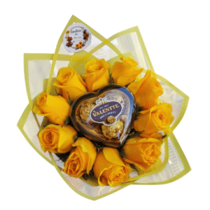 Ramo Valentte + Rosas Amarillas