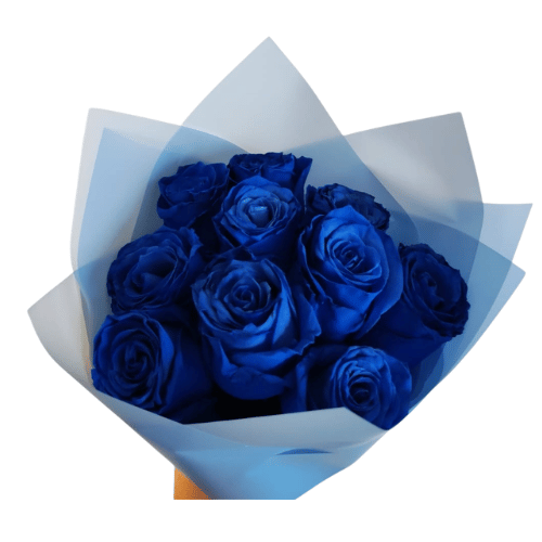 Ramo de 10 rosas Azules