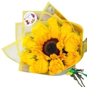 Ramo Girasol + Rosas Amarillas